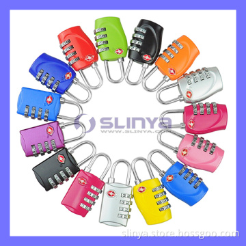 Color Mini Travel Luggage Tsa Customs Lock Resettable 3 Digit Combination Padlock Password Suitcase (TSA-01)